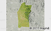 Satellite Map of Xiaogan, lighten, semi-desaturated