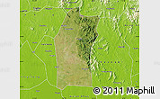 Satellite Map of Xiaogan, physical outside