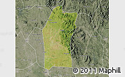 Satellite Map of Xiaogan, semi-desaturated
