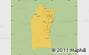 Savanna Style Map of Xiaogan, single color outside