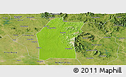 Physical Panoramic Map of Xiaogan, satellite outside