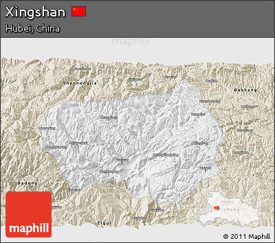Classic Style 3D Map of Xingshan