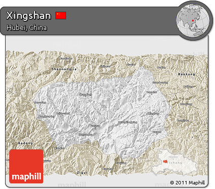 Classic Style 3D Map of Xingshan
