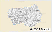 Classic Style 3D Map of Xingshan, single color outside