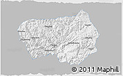 Gray 3D Map of Xingshan, single color outside