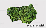 Satellite 3D Map of Xingshan, cropped outside