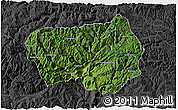Satellite 3D Map of Xingshan, darken, desaturated