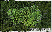 Satellite 3D Map of Xingshan, darken