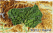 Satellite 3D Map of Xingshan, physical outside