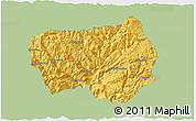 Savanna Style 3D Map of Xingshan, single color outside