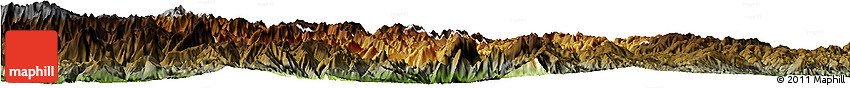 Physical Horizon Map of Xingshan, darken