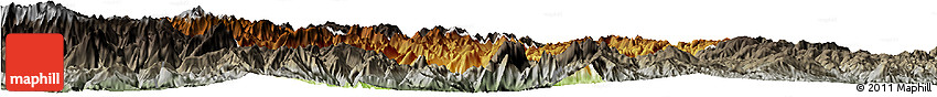 Physical Horizon Map of Xingshan, darken, semi-desaturated