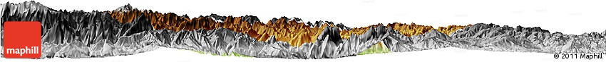Physical Horizon Map of Xingshan, desaturated