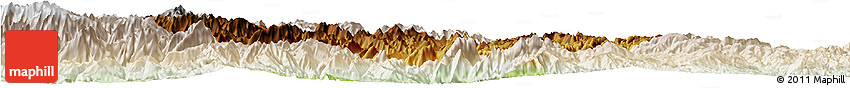 Physical Horizon Map of Xingshan, lighten