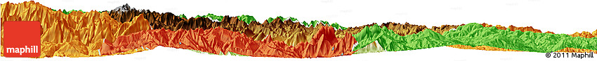 Physical Horizon Map of Xingshan, political outside