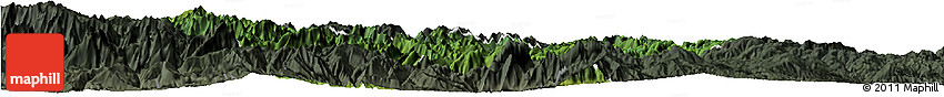 Satellite Horizon Map of Xingshan, darken, semi-desaturated