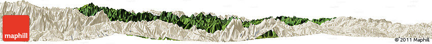 Satellite Horizon Map of Xingshan, shaded relief outside