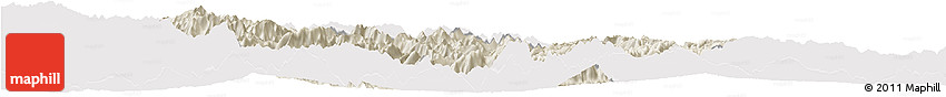 Shaded Relief Horizon Map of Xingshan, cropped outside