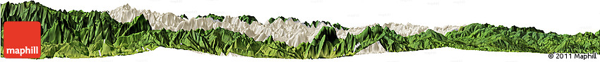 Shaded Relief Horizon Map of Xingshan, satellite outside Shaded Relief Horizon Map of Xingshan, satellite outside