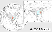 Blank Location Map of Xingshan, highlighted country, within the entire country