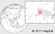 Blank Location Map of Xingshan, highlighted parent region