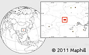 Blank Location Map of Xingshan