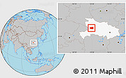 Gray Location Map of Xingshan, highlighted parent region