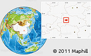 Physical Location Map of Xingshan, highlighted country