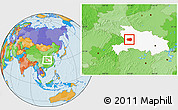 Political Location Map of Xingshan, highlighted parent region
