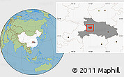 Savanna Style Location Map of Xingshan, highlighted country, highlighted parent region