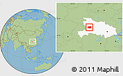 Savanna Style Location Map of Xingshan, highlighted parent region