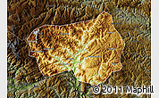 Physical Map of Xingshan, darken