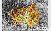 Physical Map of Xingshan, desaturated