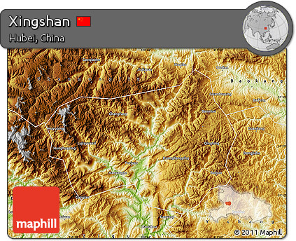 Physical Map of Xingshan