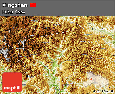 Physical Map of Xingshan
