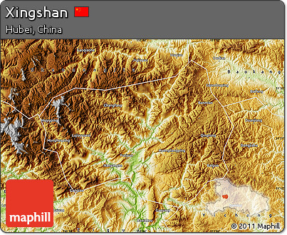 Physical Map of Xingshan