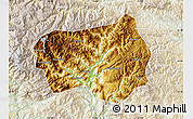 Physical Map of Xingshan, lighten