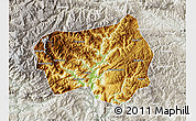Physical Map of Xingshan, lighten, semi-desaturated