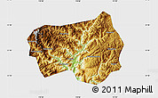 Physical Map of Xingshan, single color outside
