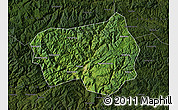 Satellite Map of Xingshan, darken