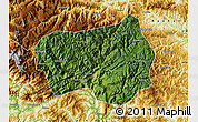 Satellite Map of Xingshan, physical outside