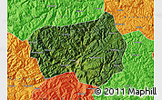 Satellite Map of Xingshan, political outside