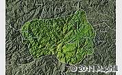 Satellite Map of Xingshan, semi-desaturated