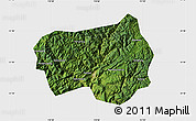 Satellite Map of Xingshan, single color outside