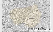 Shaded Relief Map of Xingshan, desaturated