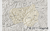 Shaded Relief Map of Xingshan, semi-desaturated