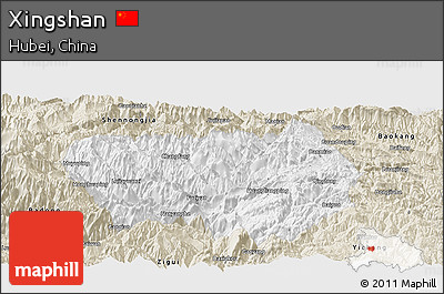 Classic Style Panoramic Map of Xingshan