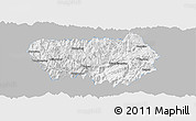 Gray Panoramic Map of Xingshan, single color outside