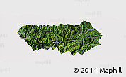 Satellite Panoramic Map of Xingshan, cropped outside