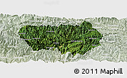 Satellite Panoramic Map of Xingshan, lighten